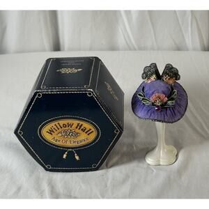 Willow Hall Vintage Purple Passion Hat and stand Circa 1881, 85-02